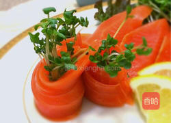 三文鱼刺身的做法图解8