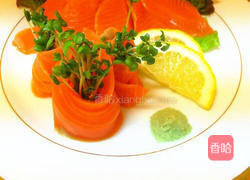 三文鱼刺身的做法图解9