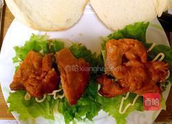 奥尔良烤馒头鸡腿堡的做法图解8