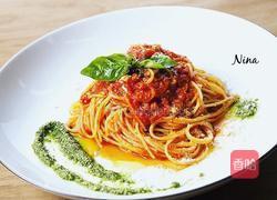 牛肉番茄沙司意大利面的做法图解7