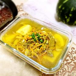 虫草花豆腐汤的做法[图]