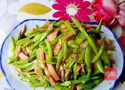 豆角炒火腿的做法图解10