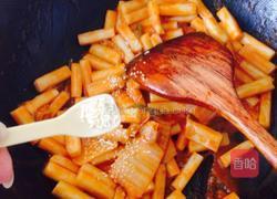 辣白菜炒年糕的做法图解8