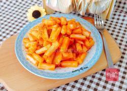 辣白菜炒年糕的做法图解9