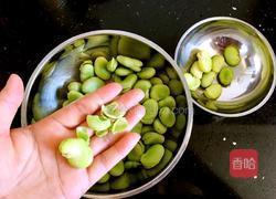 蚕豆炒腊肉的做法图解2