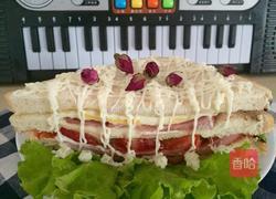 煎蛋火腿三明治的做法图解7