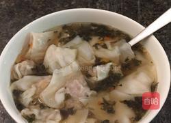 馄饨汤/酸菜馄饨汤的做法图解4