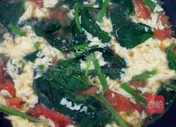 番茄鸡蛋菠菜汤的做法图解8