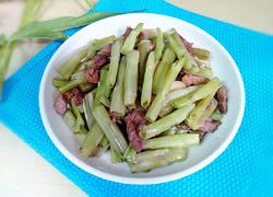 腐乳肉丝炒空心菜梗