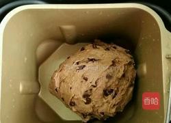 低糖可可巧克力豆麻薯面包圈的做法图解5