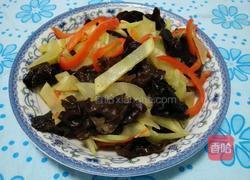 莴笋炒木耳的做法图解7