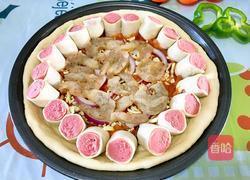 香肠虾仁披萨的做法图解11