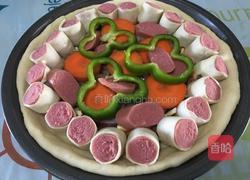 香肠虾仁披萨的做法图解12