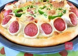 香肠虾仁披萨的做法图解15