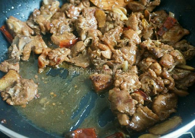 煮至如图  汤汁还有一点