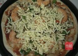 鲜虾厚底批萨的做法图解7