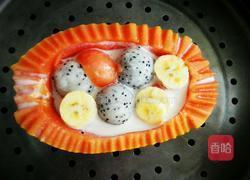 牛奶木瓜盅的做法图解7