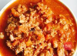 肉末蕃茄酱意面的做法图解2