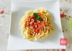 肉末蕃茄酱意面的做法图解4