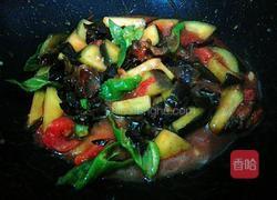 西红柿炒茄子的做法图解8