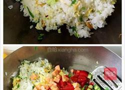 火腿肠鸡蛋炒饭的做法图解5