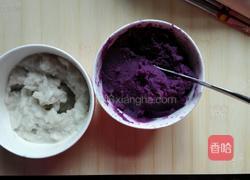 紫薯包 芋头包的做法图解3
