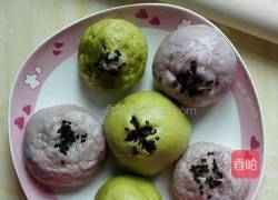 紫薯包 芋头包的做法图解7