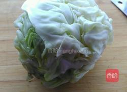 爆炒烧肉甘蓝菜的做法图解1