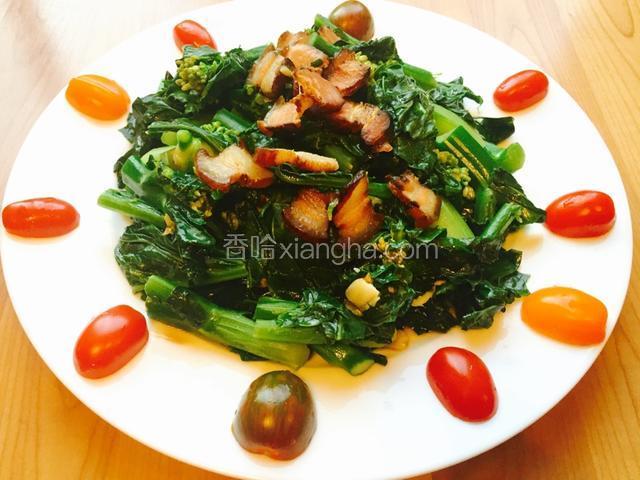 芥兰炒湘西腊肉