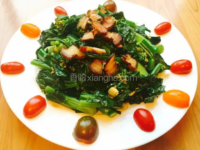 芥兰炒湘西腊肉