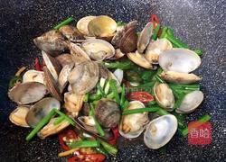 葱姜炒花蛤的做法图解7