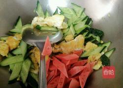 黄瓜炒火腿鸡蛋的做法图解10