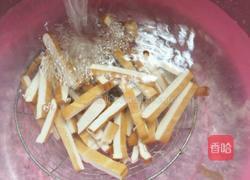 五花肉青蒜炒豆干的做法图解4