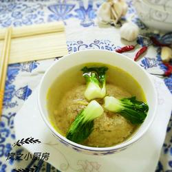荸荠红萝卜小菜心肉饼汤的做法[图]