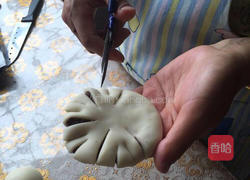 花朵.豆沙杏仁酥饼的做法图解8