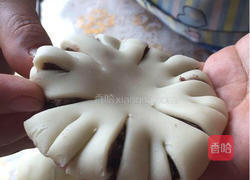 花朵.豆沙杏仁酥饼的做法图解9