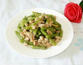 四季豆炒肉粒[图]
