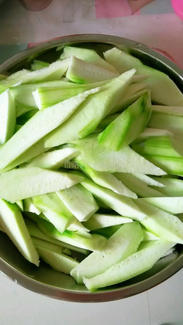 丝瓜滚刀切