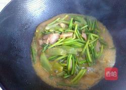 莴苣蒜苗咸肉片的做法图解8