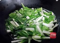 小白菜炒肉丝的做法图解4