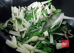 小白菜炒肉丝的做法图解7