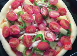 番茄奶酪披萨的做法图解15