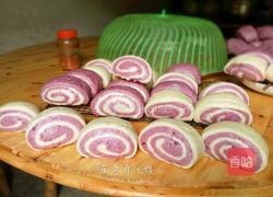 双色紫薯馒头卷的做法图解22
