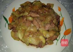 西葫芦片炒肉的做法图解5