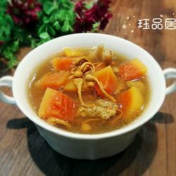 虫草花木瓜排骨汤的做法[图]