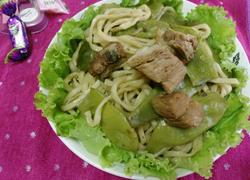 油豆角焖面