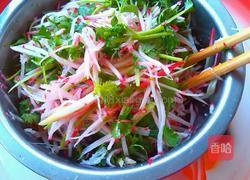 凉拌香菜萝卜丝的做法图解4