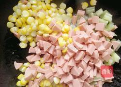 玉米粒炒火腿的做法图解6
