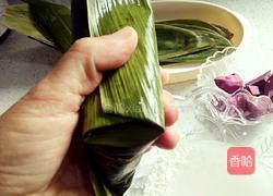 紫薯蜜枣粽的做法图解4