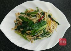 韭菜炒豆芽～家常菜的做法图解7